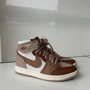 NIKE JORDAN Beige & Brown Air Jordan 1 High MM Sneakers